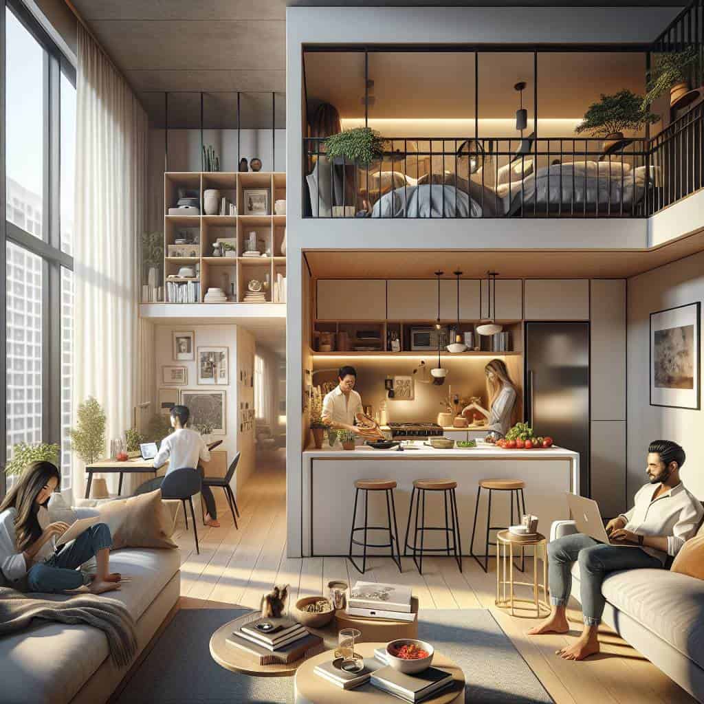 House hacking for young professionals apartment.