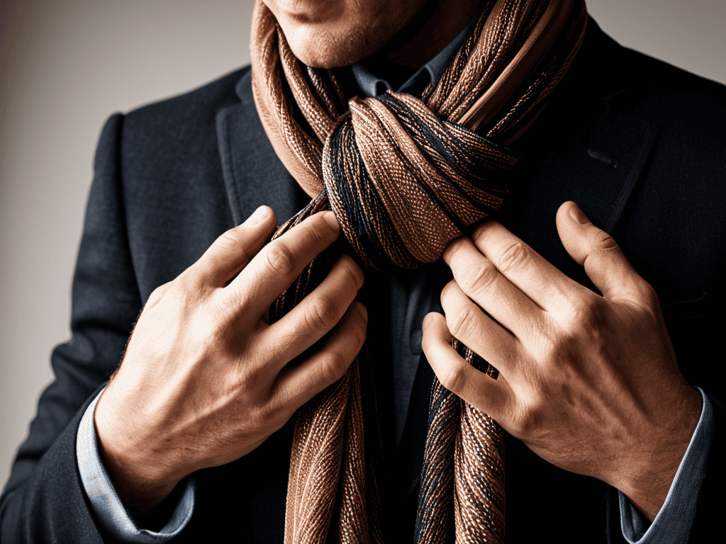 Tying scarf like a pro