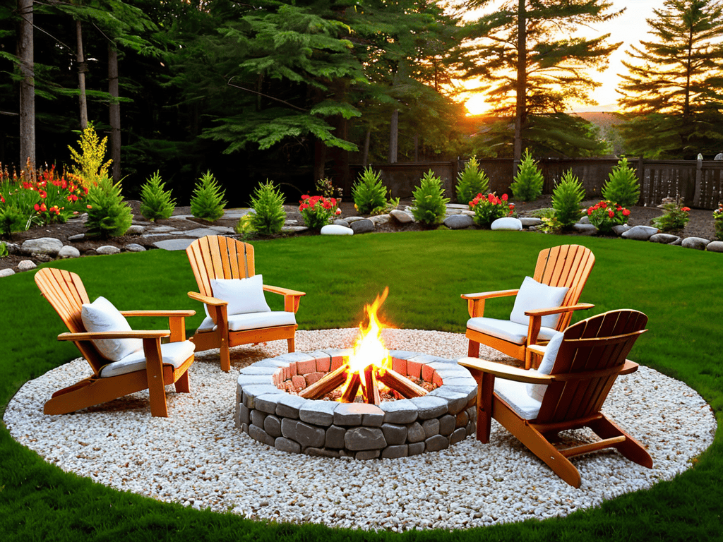 DIY Fire Pit Outdoor Stone