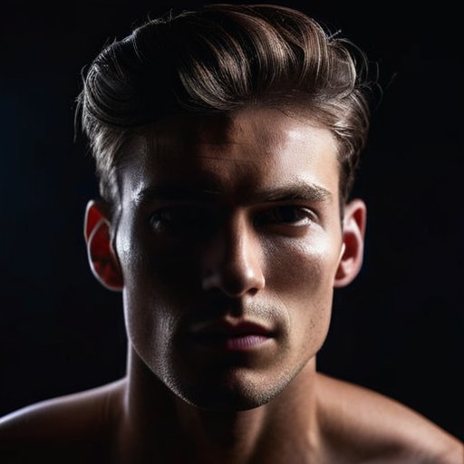 Wrapping It All Up: cinematic split‑light portrait