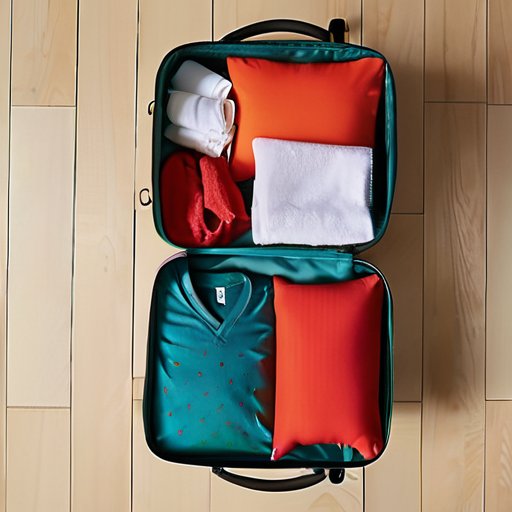 Wrapping It Up: Color-coded suitcase organized